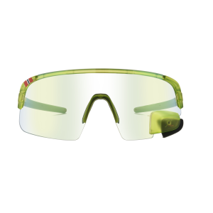 Fietsbril met Spiegel Photochromatic REVO Lime Green size M / Left